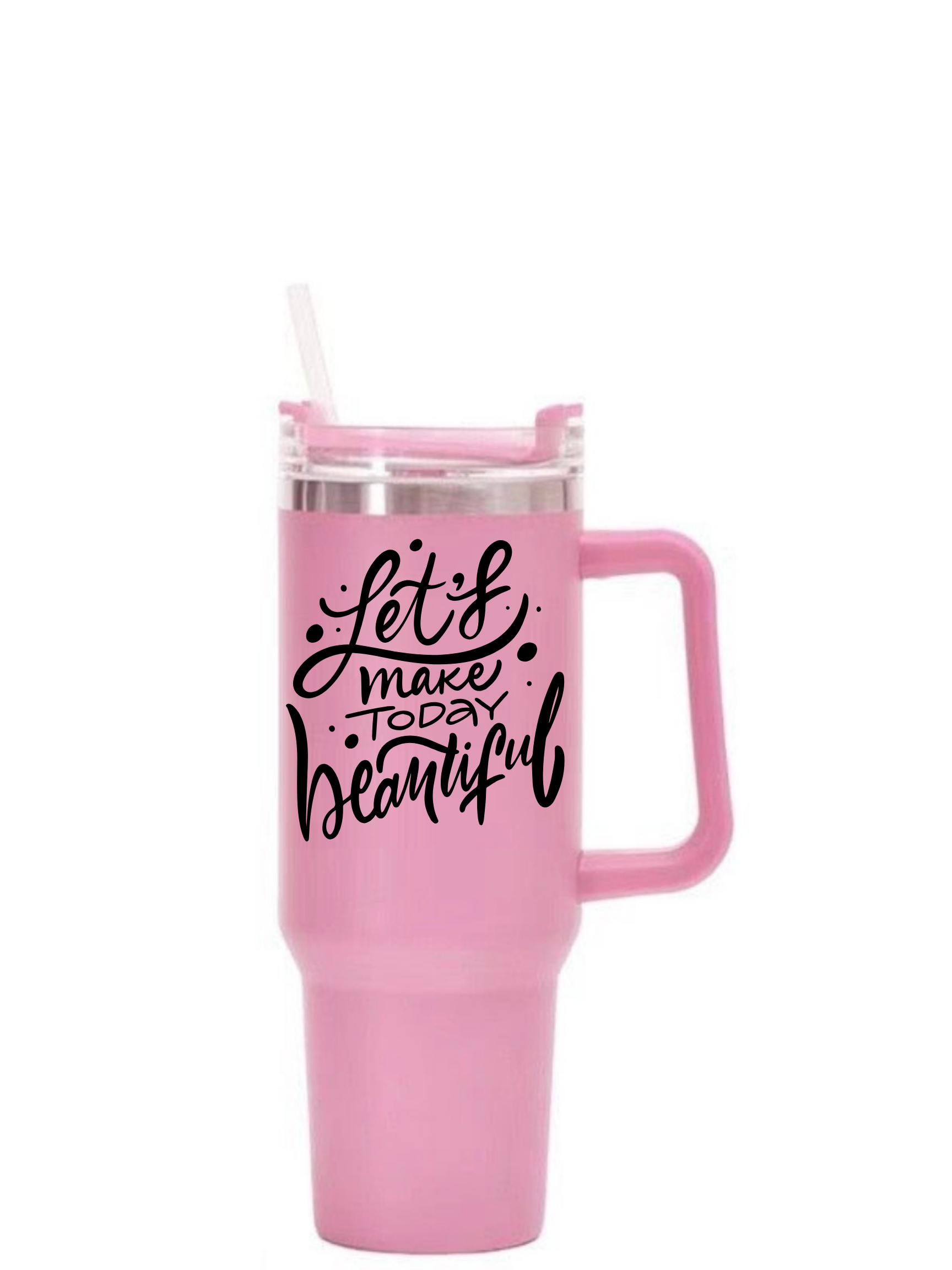 Taza de coche Taza aislada de acero inoxidable Taza de paja de gran capacidad Car Ice King Cup