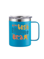 Vaso con aislamiento al vacío y tapa de acero inoxidable, taza de café con asa