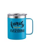 Vaso con aislamiento al vacío y tapa de acero inoxidable, taza de café con asa