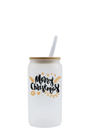 Glass Cup with Bamboo Lid And Straw Family Where Life Begins Glass Cup Drinking Glasses Cups Great For Juicing Coffee Soda Tea 16 OZ
