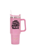 Taza de coche Taza aislada de acero inoxidable Taza de paja de gran capacidad Car Ice King Cup