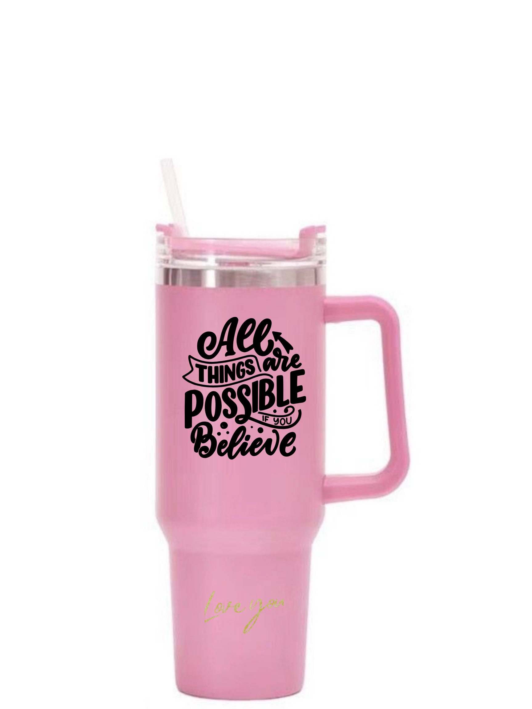 Taza de coche Taza aislada de acero inoxidable Taza de paja de gran capacidad Car Ice King Cup