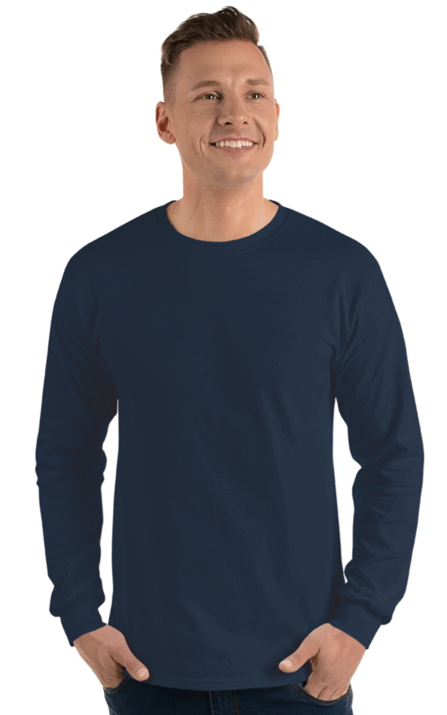 Gildan G240 Adult Ultra Cotton 6 oz Long-Sleeve T-Shirt