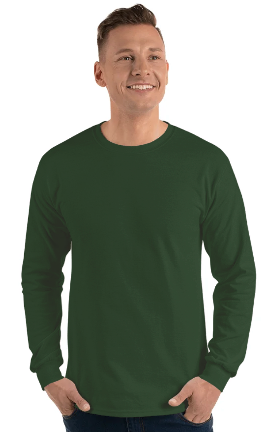 Gildan G240 Adult Ultra Cotton 6 oz Long-Sleeve T-Shirt