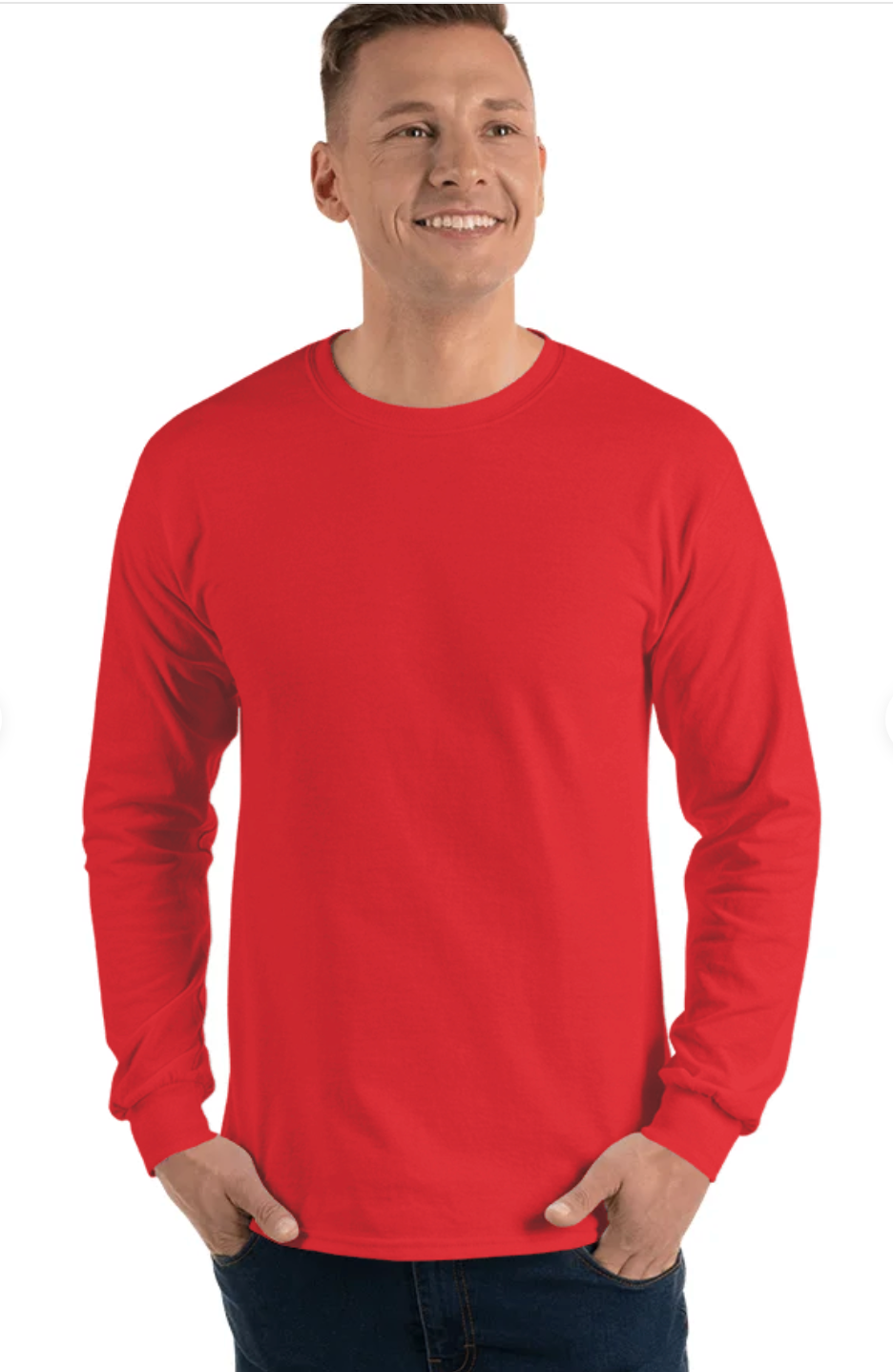 Gildan G240 Adult Ultra Cotton 6 oz Long-Sleeve T-Shirt