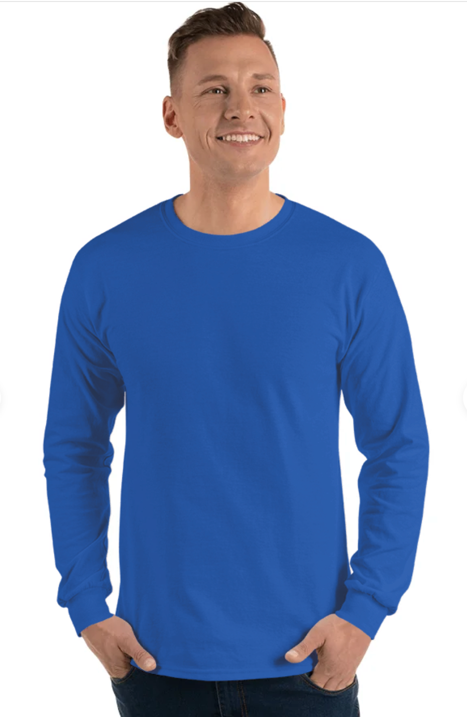 Gildan G240 Adult Ultra Cotton 6 oz Long-Sleeve T-Shirt
