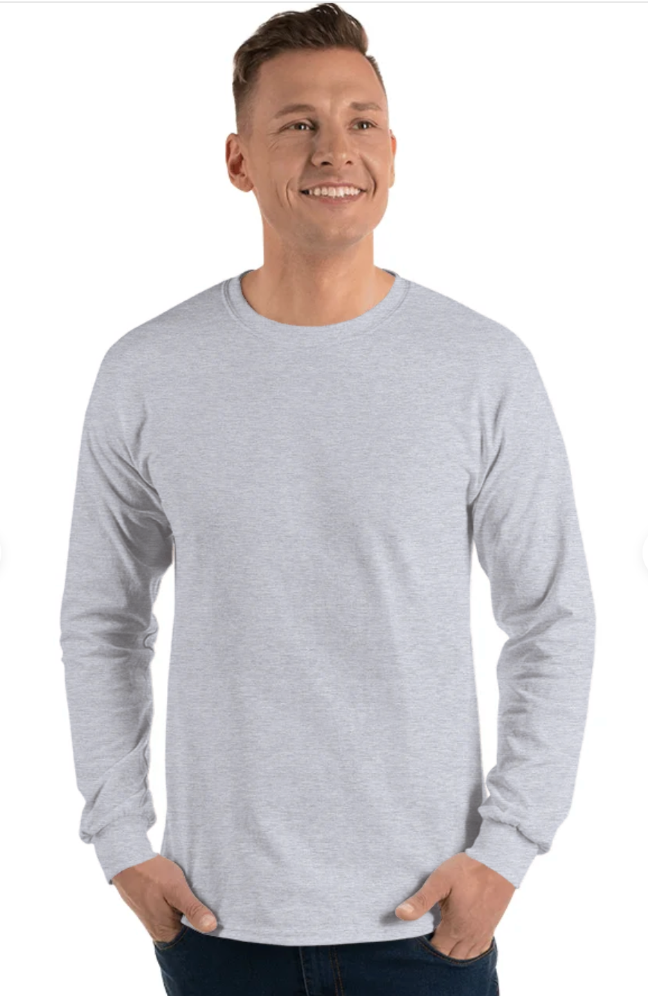 Gildan G240 Adult Ultra Cotton 6 oz Long-Sleeve T-Shirt