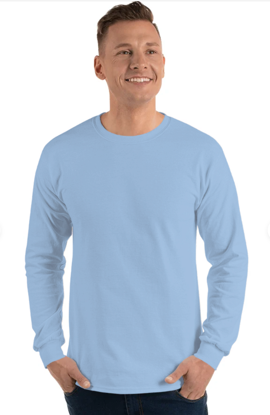 Gildan G240 Adult Ultra Cotton 6 oz Long-Sleeve T-Shirt