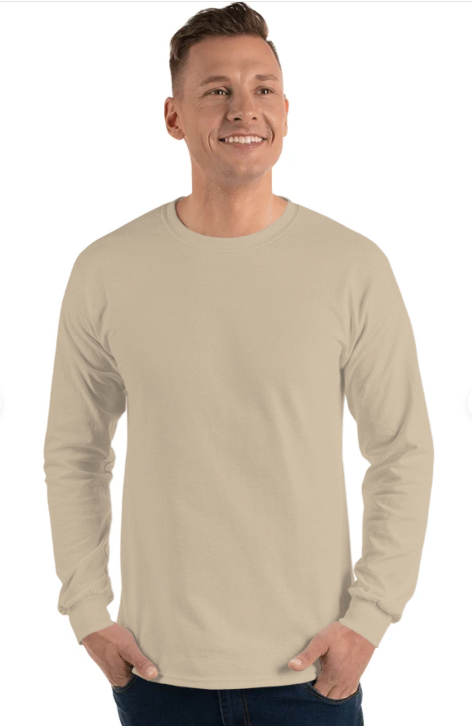 Gildan G240 Adult Ultra Cotton 6 oz Long-Sleeve T-Shirt