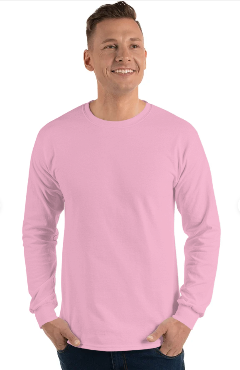 Gildan G240 Adult Ultra Cotton 6 oz Long-Sleeve T-Shirt