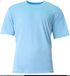 A4 Apparel N3142 Upgraded Sublimation and Polyester Performance T-Shirt UPF 44+