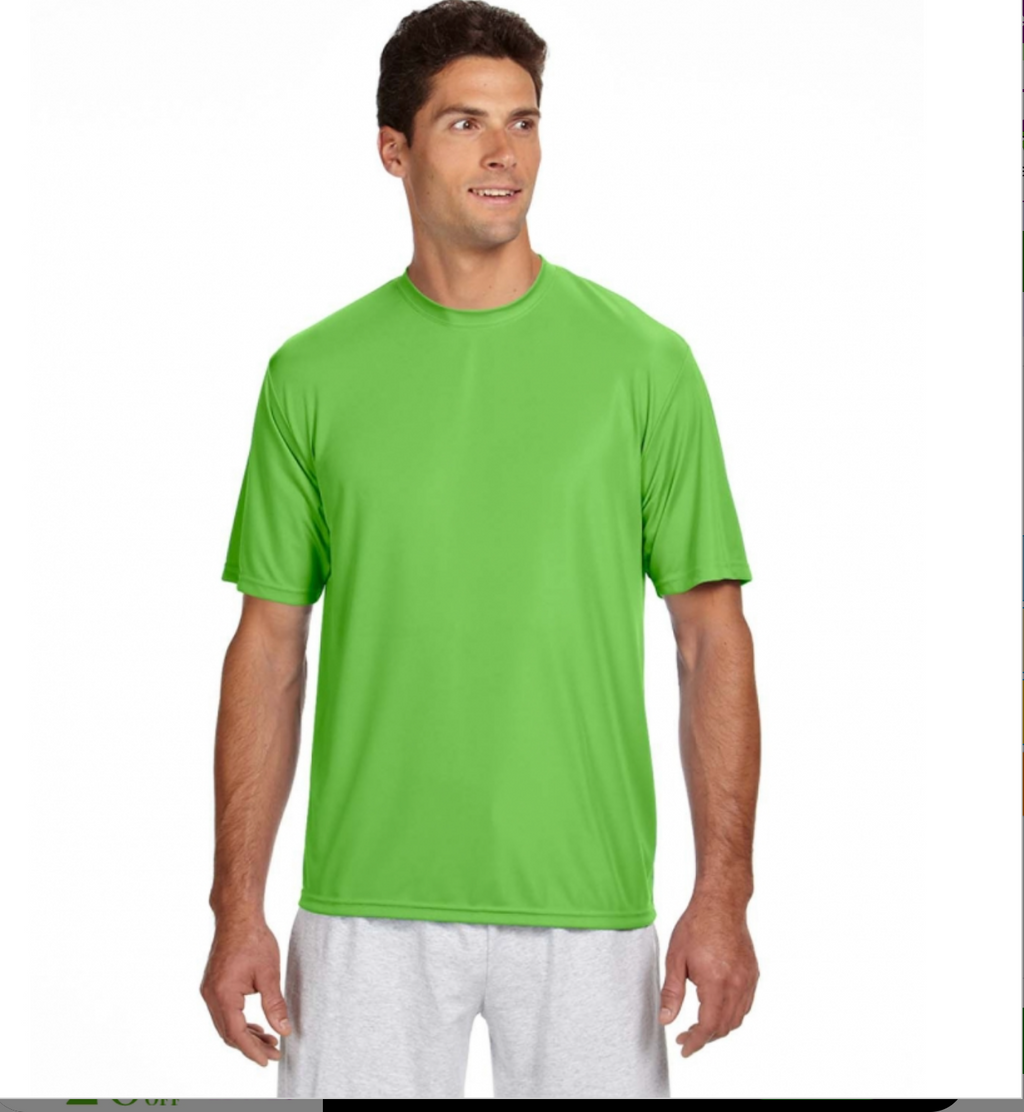 A4 Apparel N3142 Upgraded Sublimation and Polyester Performance T-Shirt UPF 44+
