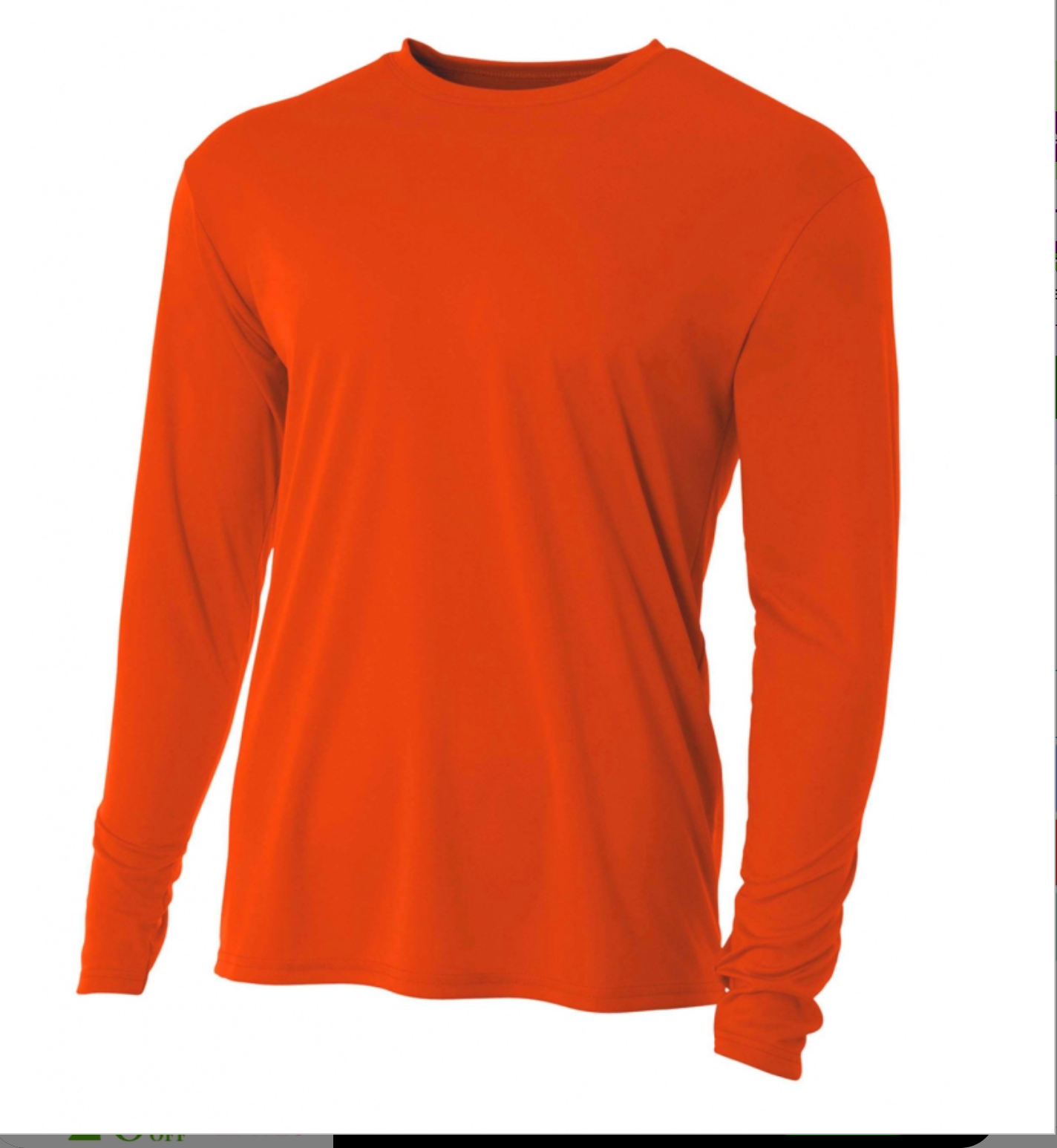 A4 Apparel N3165 Adult Polyester Performance Long Sleeve T-Shirt UPF 44+