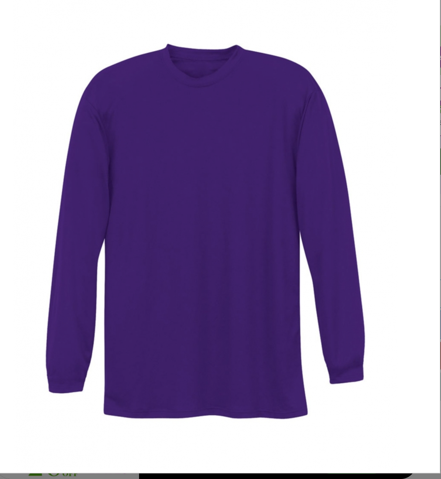 A4 Apparel N3165 Adult Polyester Performance Long Sleeve T-Shirt UPF 44+