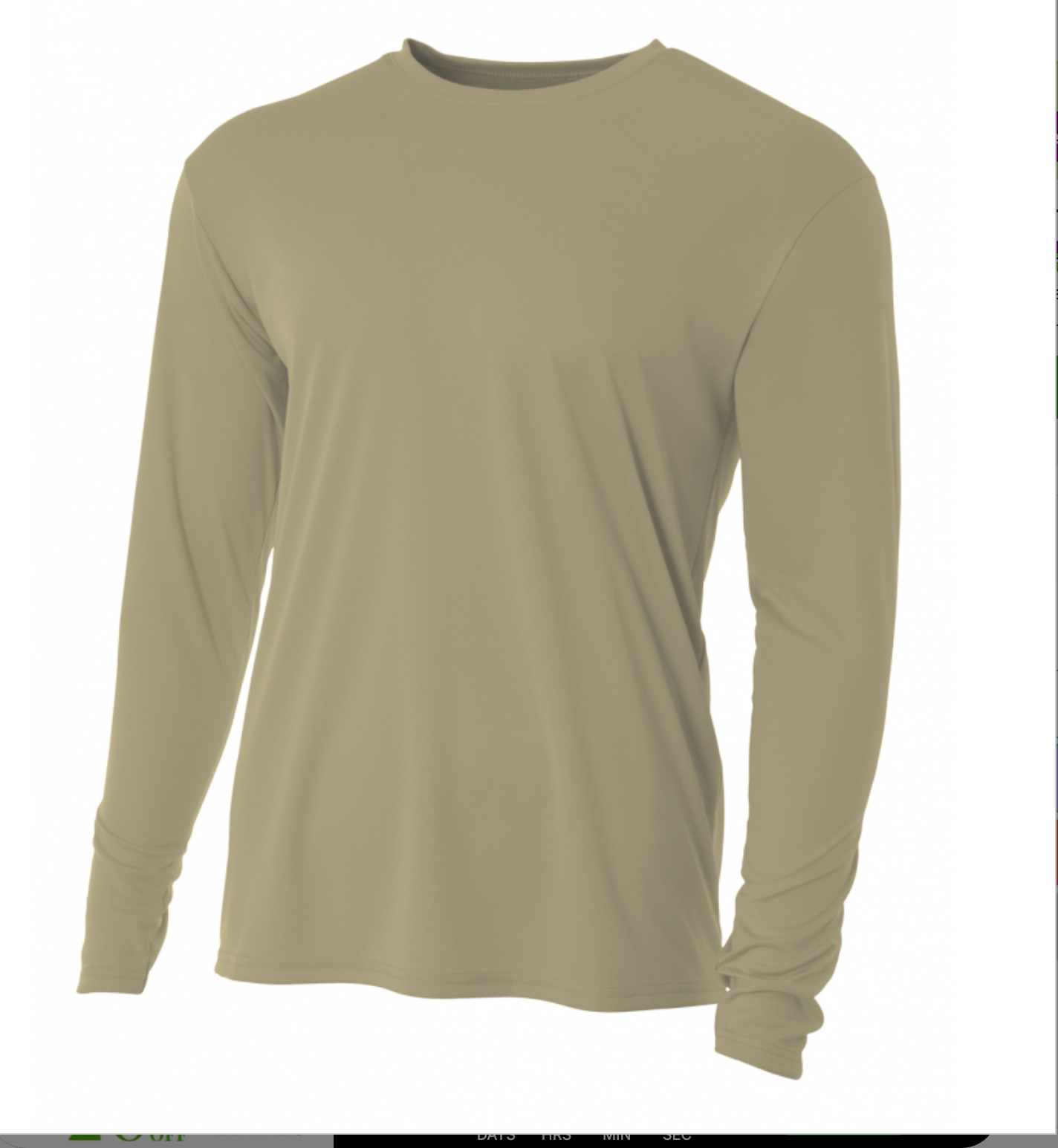 A4 Apparel N3165 Adult Polyester Performance Long Sleeve T-Shirt UPF 44+