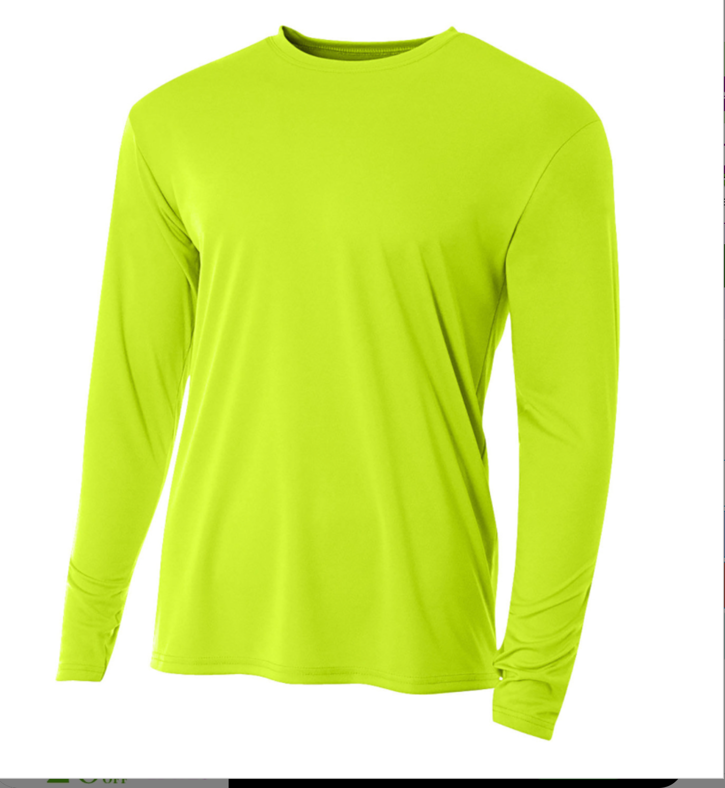A4 Apparel N3165 Adult Polyester Performance Long Sleeve T-Shirt UPF 44+