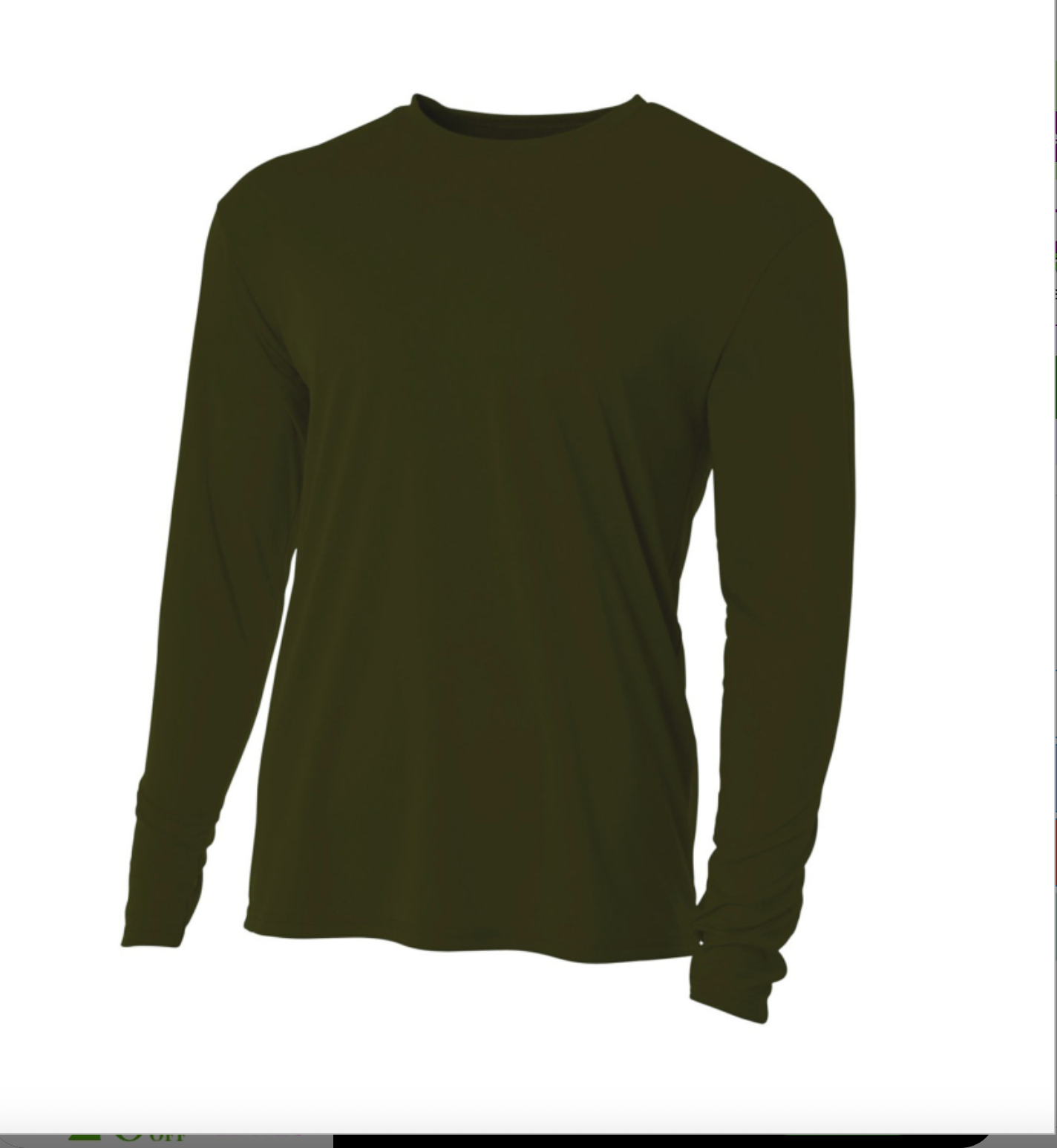 A4 Apparel N3165 Adult Polyester Performance Long Sleeve T-Shirt UPF 44+