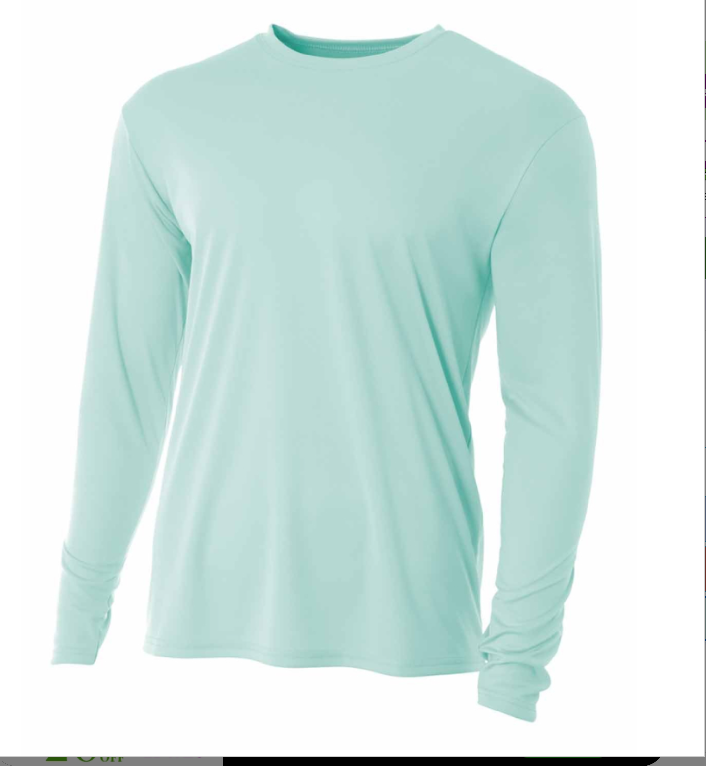 A4 Apparel N3165 Adult Polyester Performance Long Sleeve T-Shirt UPF 44+