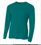 A4 Apparel N3165 Adult Polyester Performance Long Sleeve T-Shirt UPF 44+