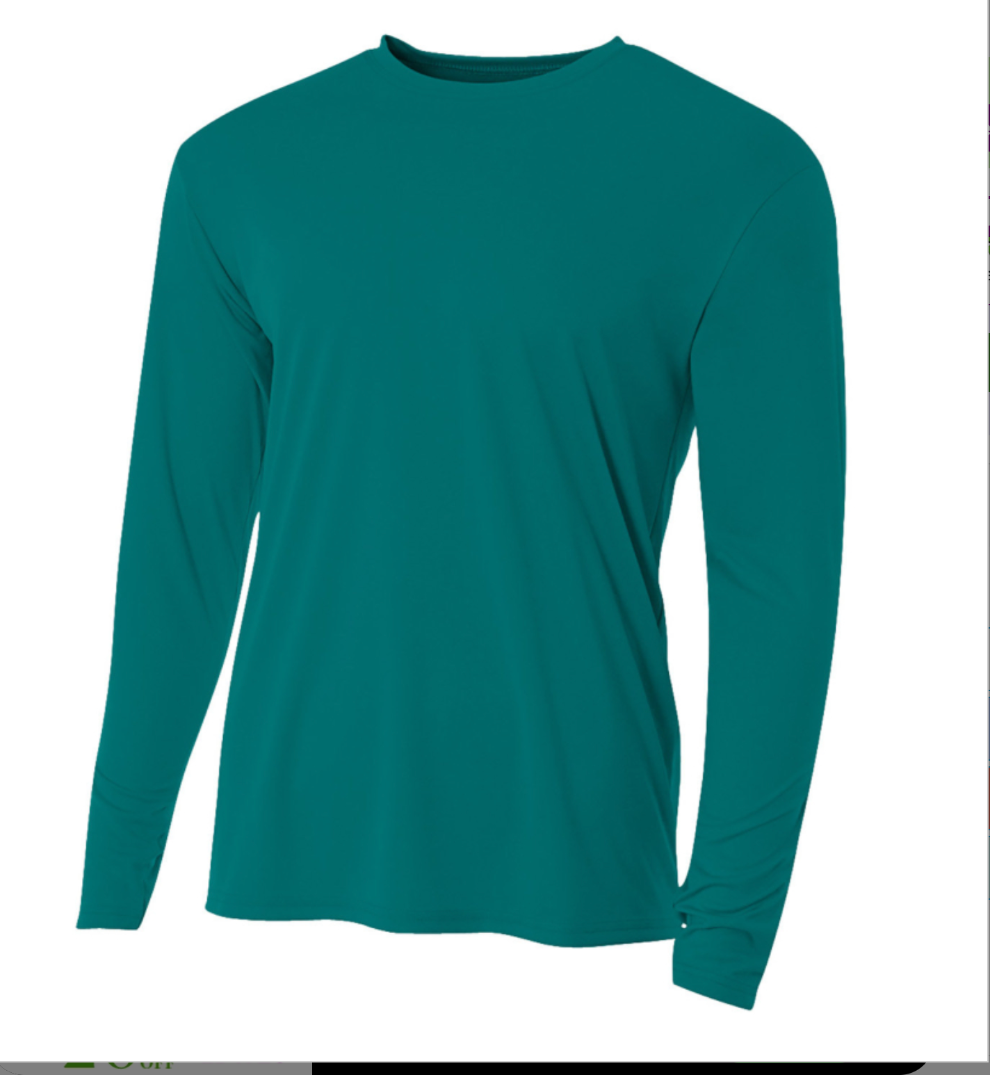 A4 Apparel N3165 Adult Polyester Performance Long Sleeve T-Shirt UPF 44+