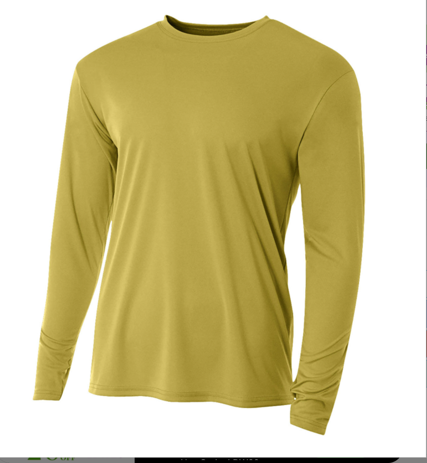 A4 Apparel N3165 Adult Polyester Performance Long Sleeve T-Shirt UPF 44+