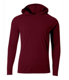 A4 Apparel N3409 Mens Lightweight Hooded Sun Shirt UPF 44+