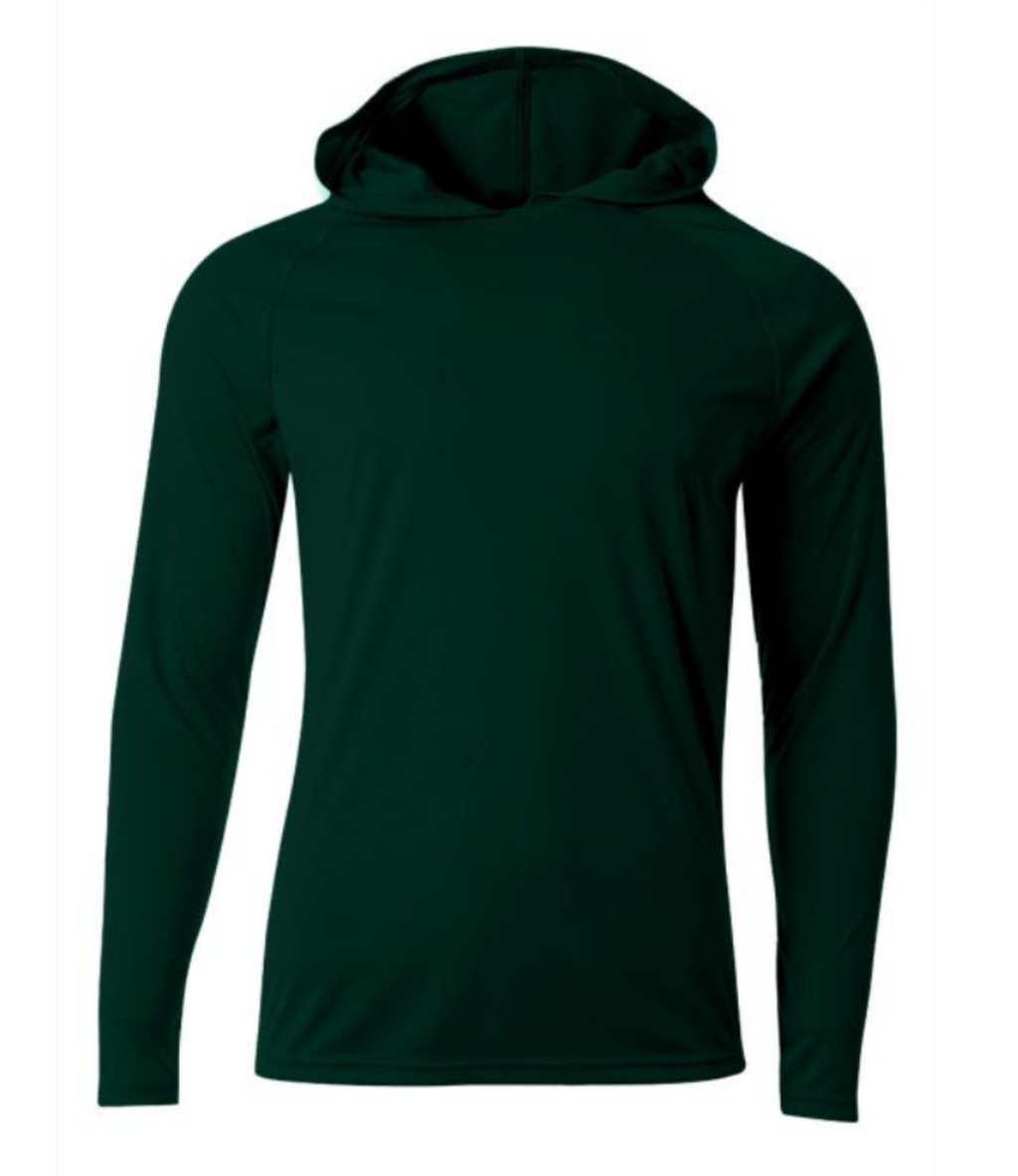 A4 Apparel N3409 Mens Lightweight Hooded Sun Shirt UPF 44+