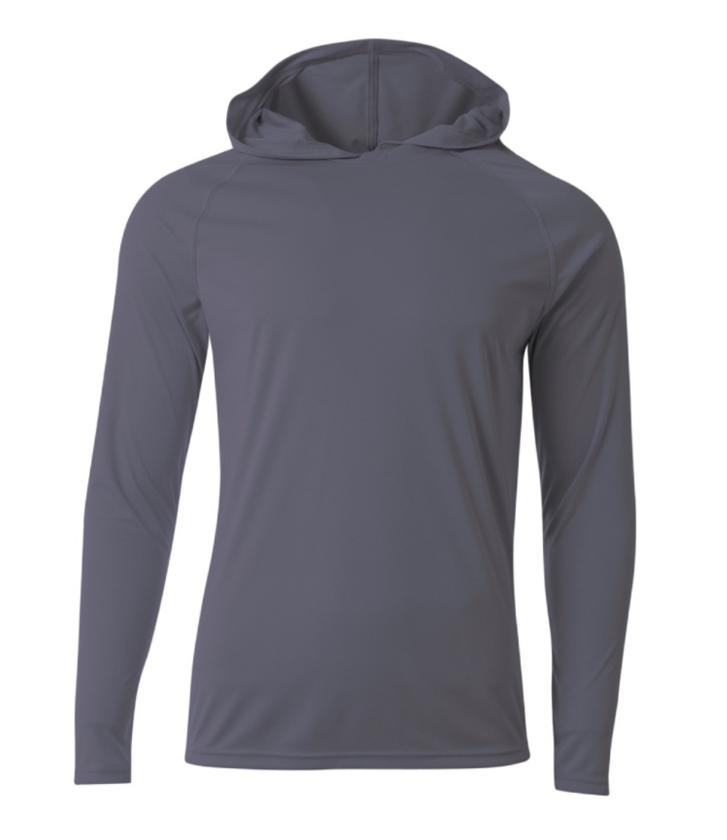 A4 Apparel N3409 Mens Lightweight Hooded Sun Shirt UPF 44+