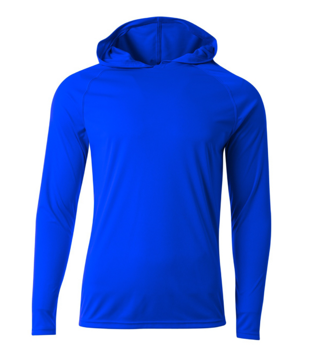A4 Apparel N3409 Mens Lightweight Hooded Sun Shirt UPF 44+