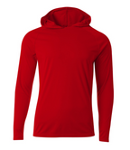 A4 Apparel N3409 Mens Lightweight Hooded Sun Shirt UPF 44+