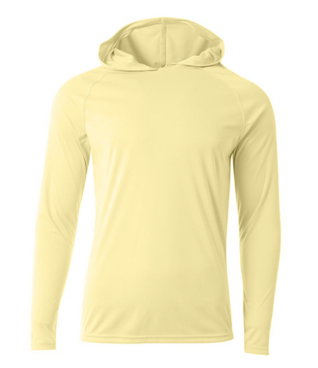 A4 Apparel N3409 Mens Lightweight Hooded Sun Shirt UPF 44+