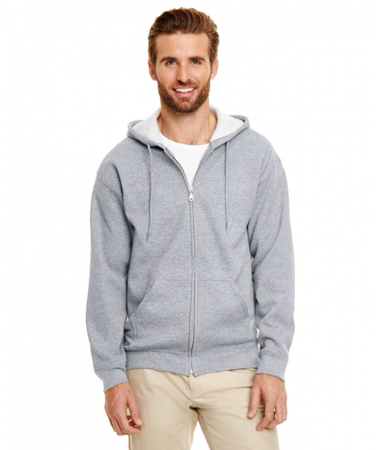 Gildan G186 Adult Heavy Blend Adult 8 oz., 50-50 Full-Zip Hood