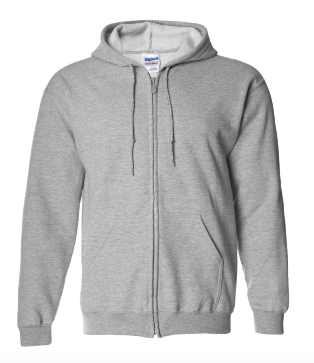 Gildan G186 Adult Heavy Blend Adult 8 oz., 50-50 Full-Zip Hood