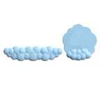 Cloud Mouse - Reposamuñecas para teclado: bonito juego de reposamuñecas de espuma viscoelástica ergonómica con base antideslizante para aliviar el dolor de escritura, para teclado de computadora,