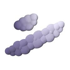 Cloud Mouse - Reposamuñecas para teclado: bonito juego de reposamuñecas de espuma viscoelástica ergonómica con base antideslizante para aliviar el dolor de escritura, para teclado de computadora,